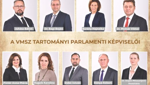 Kilenc tartományi parlamenti képviselője lesz a VMSZ-nek
